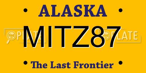 MITZ87 Alaska License Plate