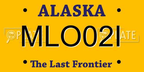 MLO02I Alaska License Plate