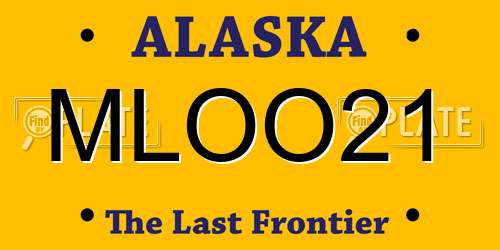 MLOO21 Alaska License Plate