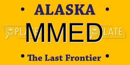 MMED Alaska License Plate