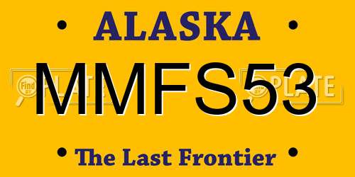 MMFS53 Alaska License Plate