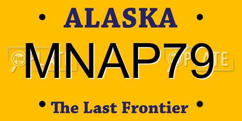 MNAP79 Alaska License Plate