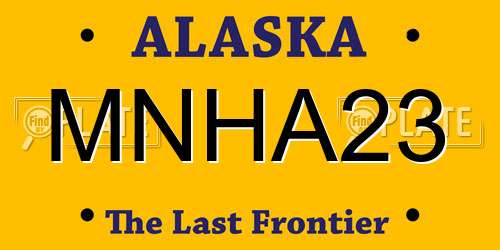 MNHA23 Alaska License Plate