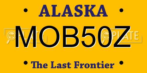 MOB50Z Alaska License Plate