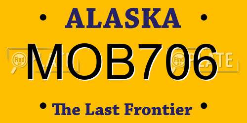 MOB706 Alaska License Plate