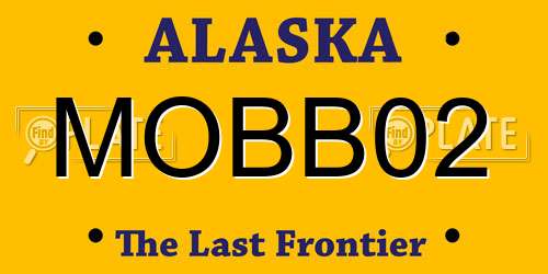 MOBB02 Alaska License Plate