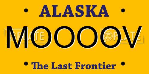 MOOOOV Alaska License Plate