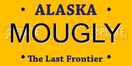 MOUGLY Alaska License Plate