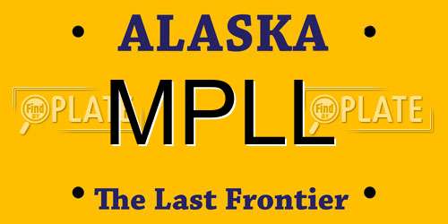 MPLL Alaska License Plate