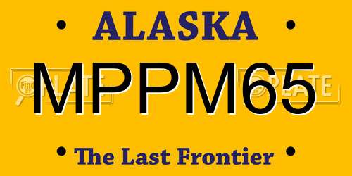 MPPM65 Alaska License Plate
