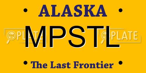 MPSTL Alaska License Plate
