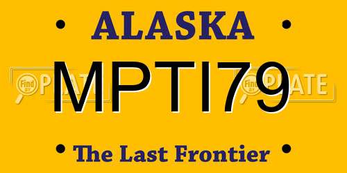 MPTI79 Alaska License Plate