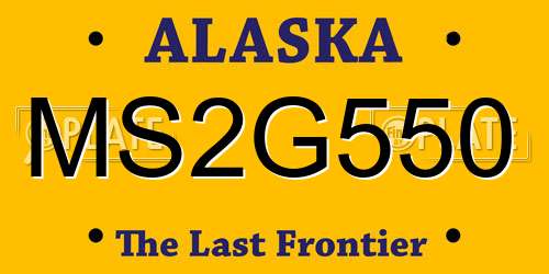 MS2G550 Alaska License Plate