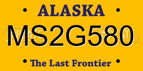 MS2G580 Alaska License Plate