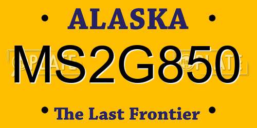 MS2G850 Alaska License Plate