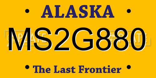 MS2G880 Alaska License Plate