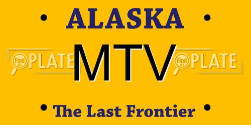 MTV Alaska License Plate