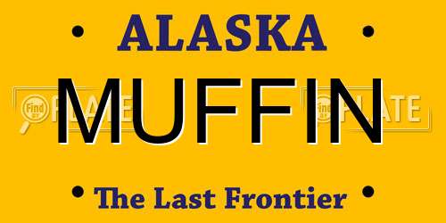 MUFFIN Alaska License Plate