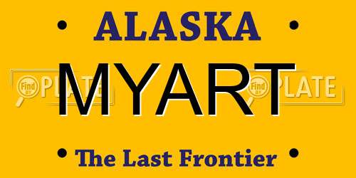 MYART Alaska License Plate