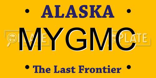 MYGMC Alaska License Plate