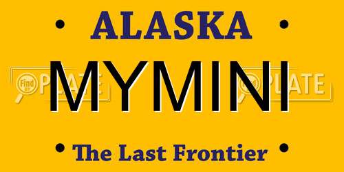 MYMINI Alaska License Plate