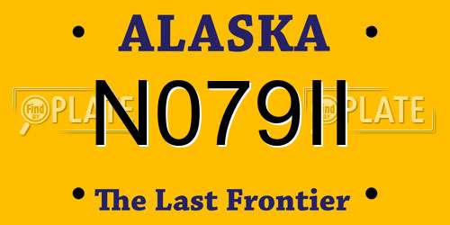 N079II Alaska License Plate