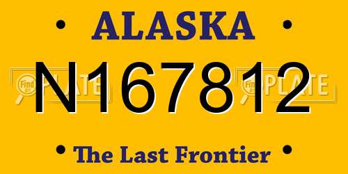 N167812 Alaska License Plate