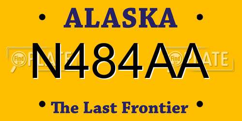 N484AA Alaska License Plate