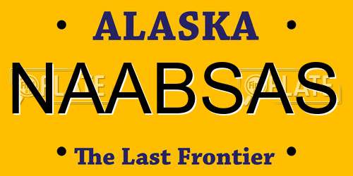 NAABSAS Alaska License Plate