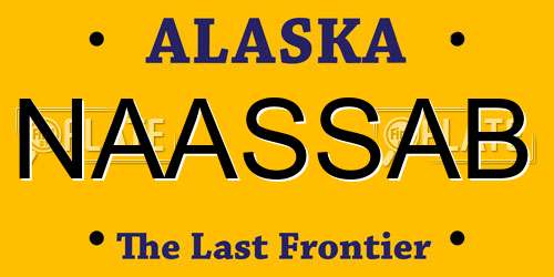 NAASSAB Alaska License Plate