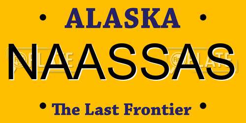 NAASSAS Alaska License Plate
