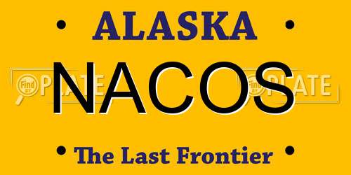 NACOS Alaska License Plate