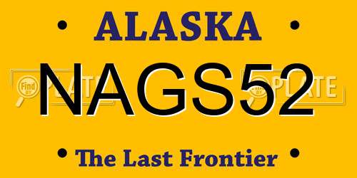 NAGS52 Alaska License Plate