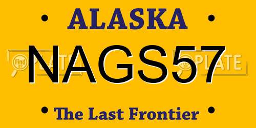 NAGS57 Alaska License Plate