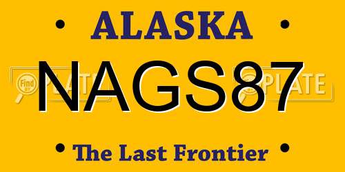 NAGS87 Alaska License Plate