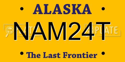NAM24T Alaska License Plate