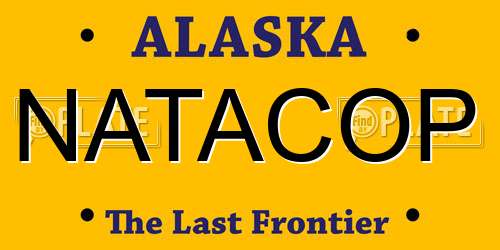 NATACOP Alaska License Plate