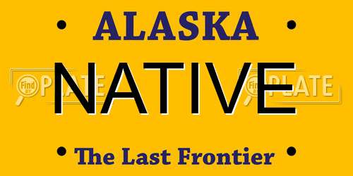NATIVE Alaska License Plate