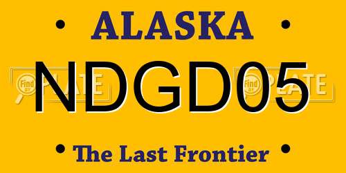 NDGD05 Alaska License Plate