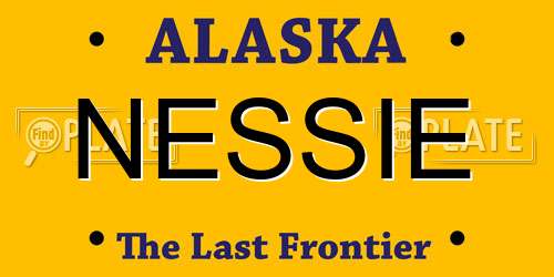 NESSIE Alaska License Plate