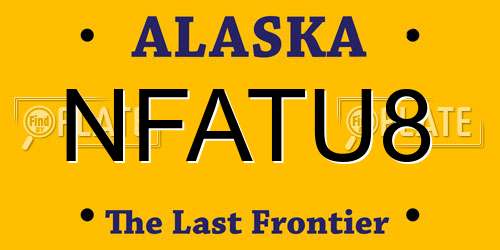 NFATU8 Alaska License Plate
