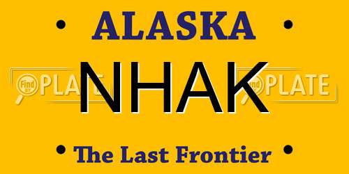 NHAK Alaska License Plate