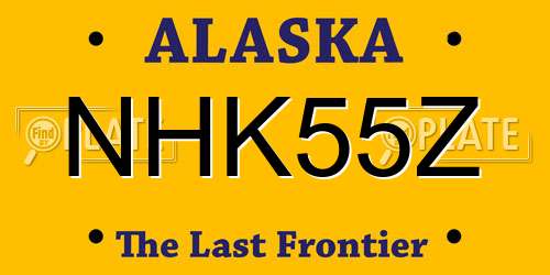 NHK55Z Alaska License Plate