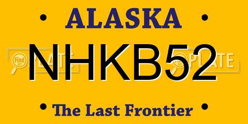 NHKB52 Alaska License Plate