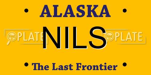 NILS Alaska License Plate