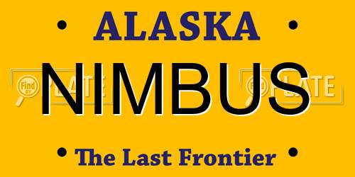 NIMBUS Alaska License Plate