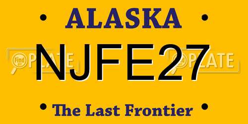 NJFE27 Alaska License Plate