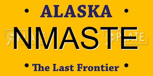 NMASTE Alaska License Plate