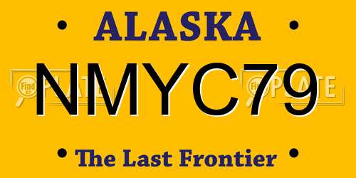 NMYC79 Alaska License Plate