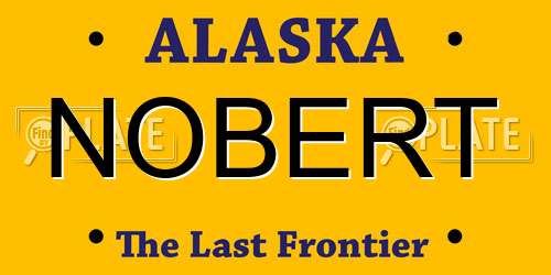 NOBERT Alaska License Plate